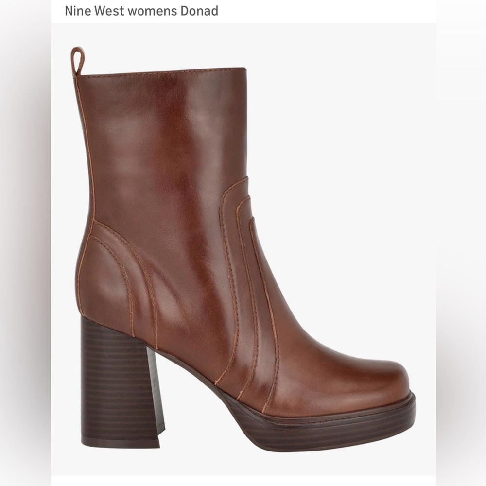 Nine West Brown Heeled Boots